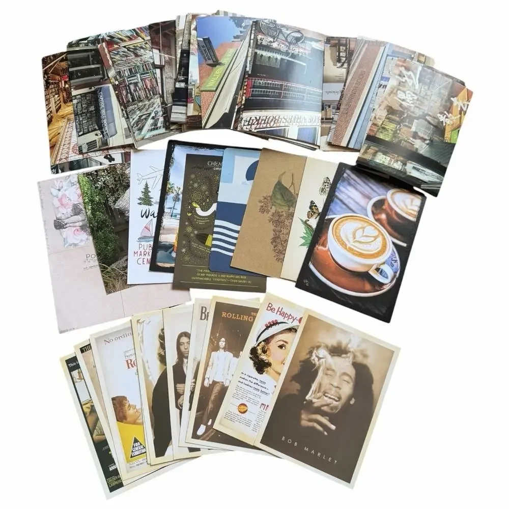 Large Mixed Postcard Lot Art Travel Bookstores Advertising Vintage Lot Of 55